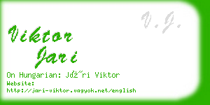 viktor jari business card